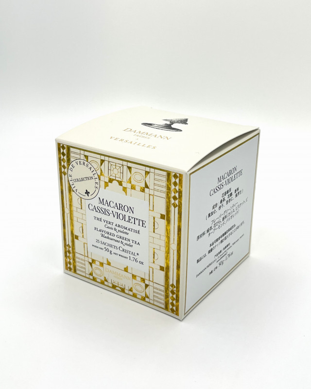 Thé Vert Macaron Cassis 25 sachets