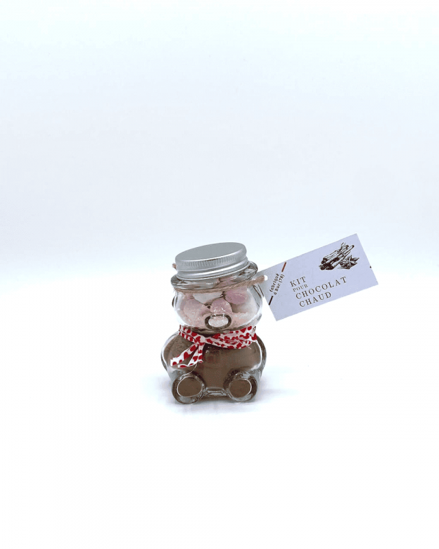 Vaï cuisine - Kit de préparation chocolat chaud 2 personnes, cadeau, saint valentin